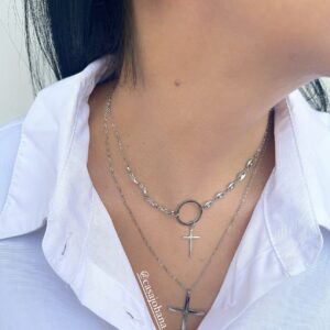 SET CADENA Y ARETES EN ACERO INOXIDABLES